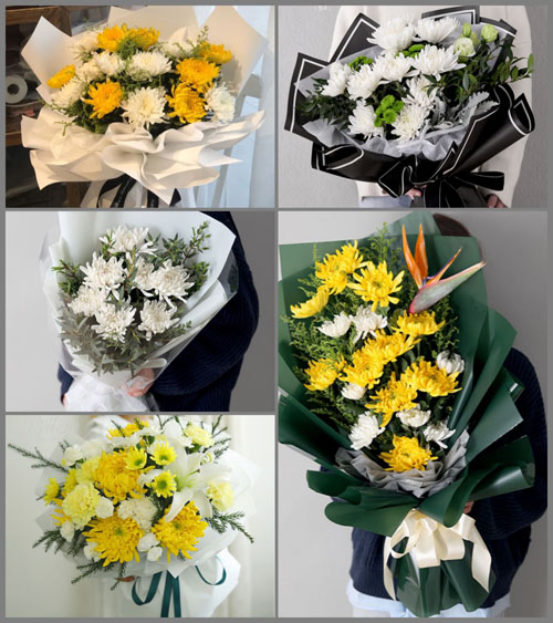 广东揭阳市揭西县大溪镇白事花束代送